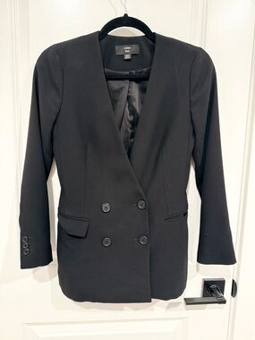 J. Crew Crepe Blazer and Pants (Black)